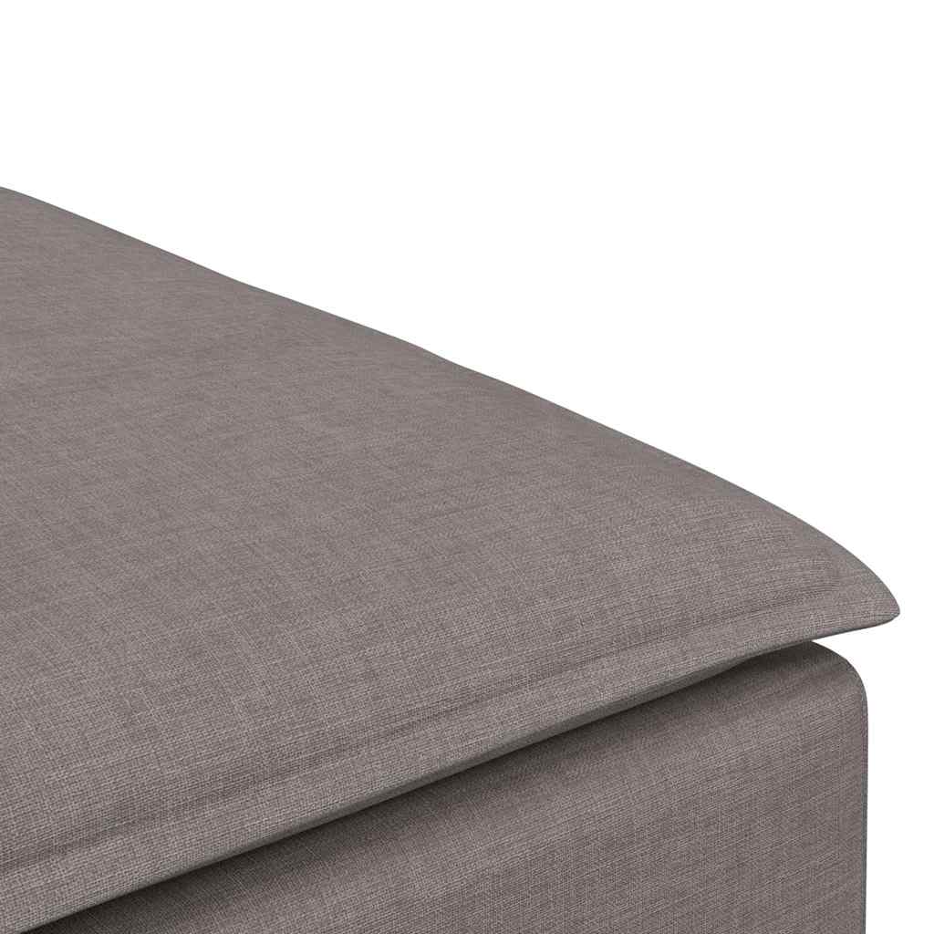 Modulares Sofa Endmodul mit Armlehne Kissen Hellgrau 100 cm