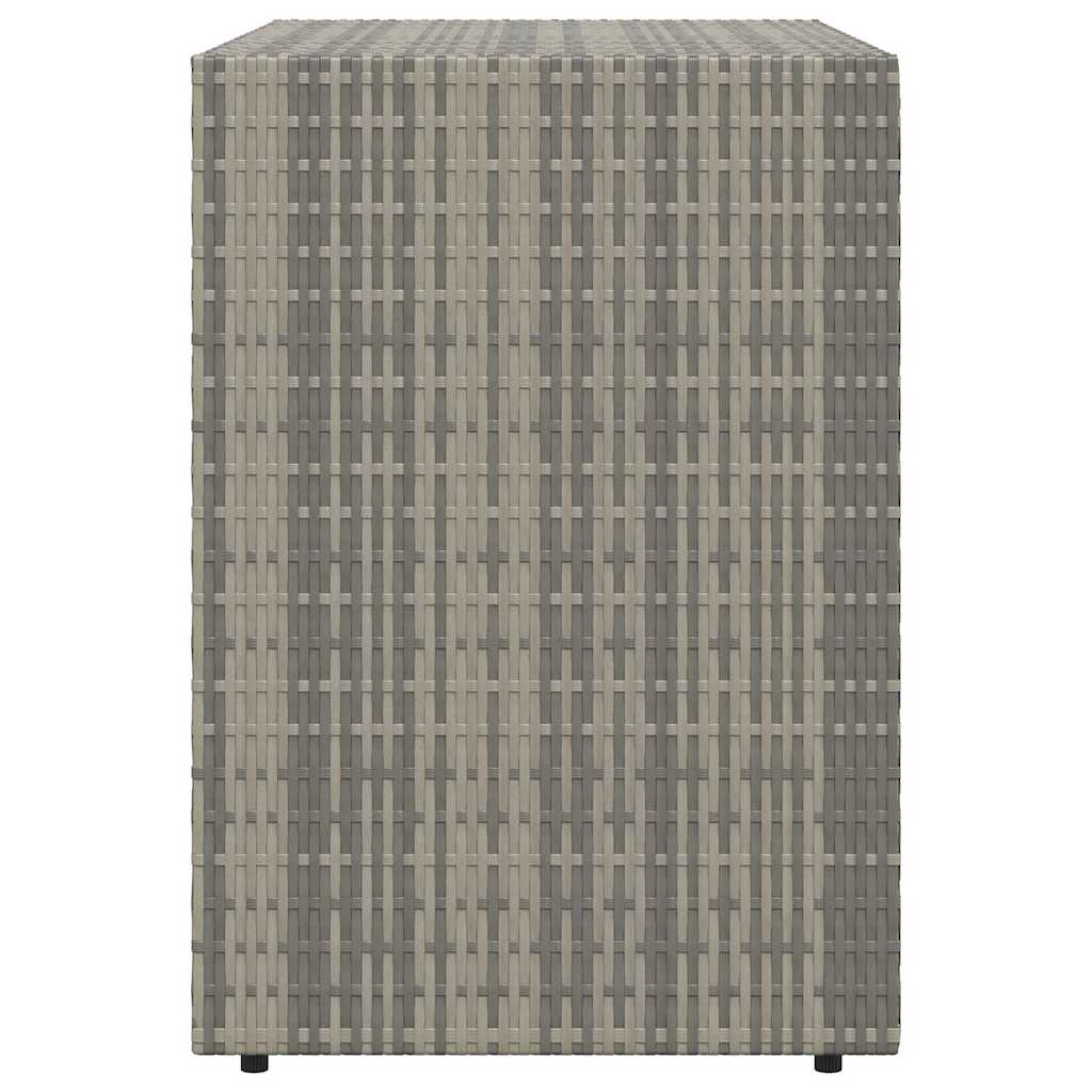 Gartenschrank Schwarz 100 x 55,5 x 80 cm Poly Rattan