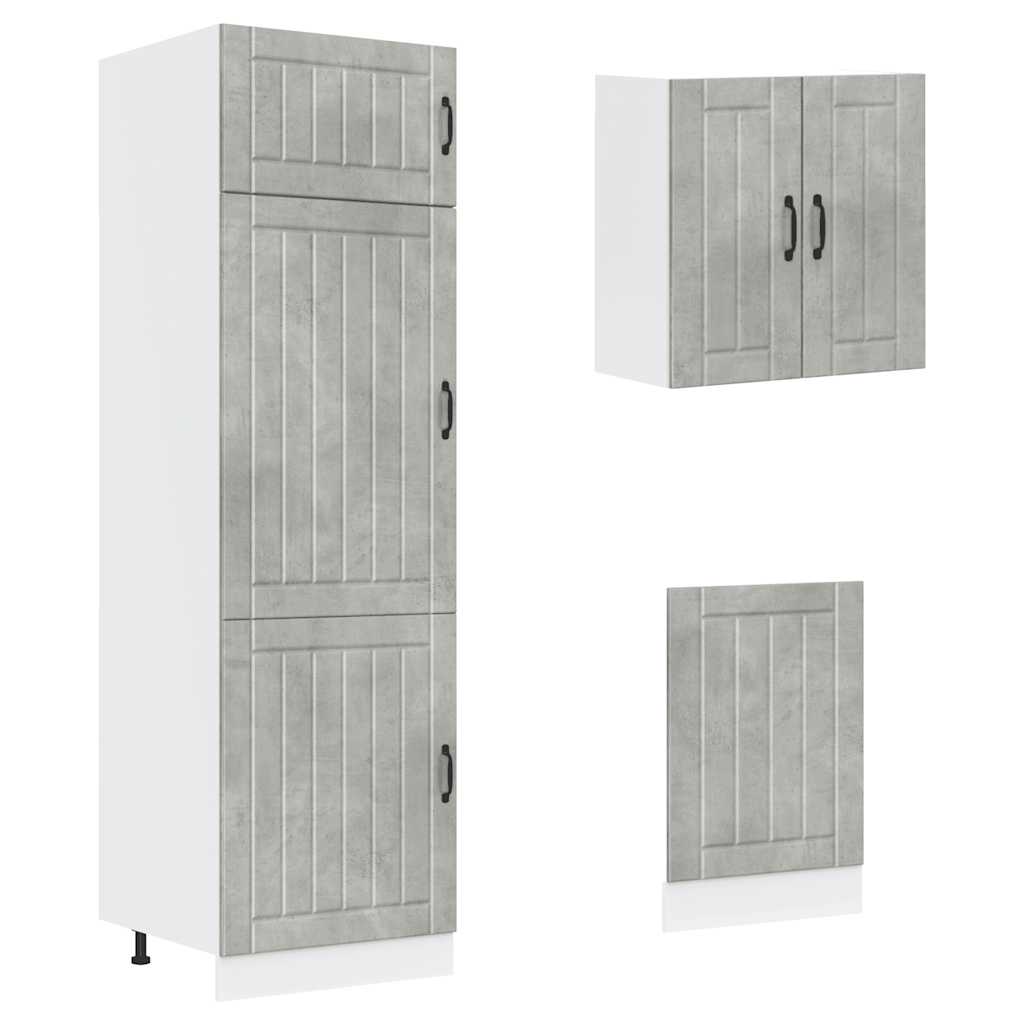 8-tlg. Küchenschrank-Set Lucca Weiß Holzwerkstoff