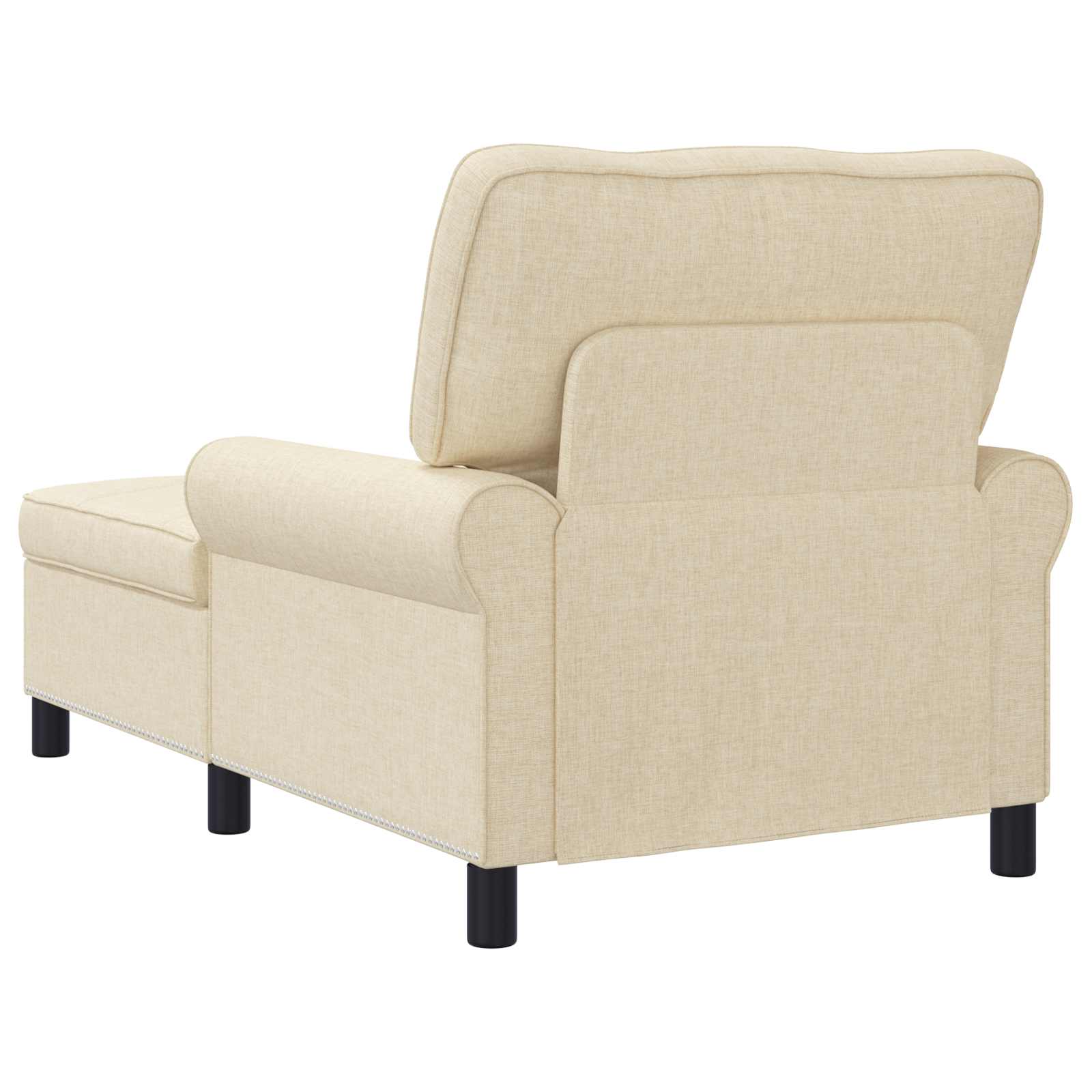 Lounge-Liege mit Kissen Hellgrau 91 x 157 x 91 cm Stoff