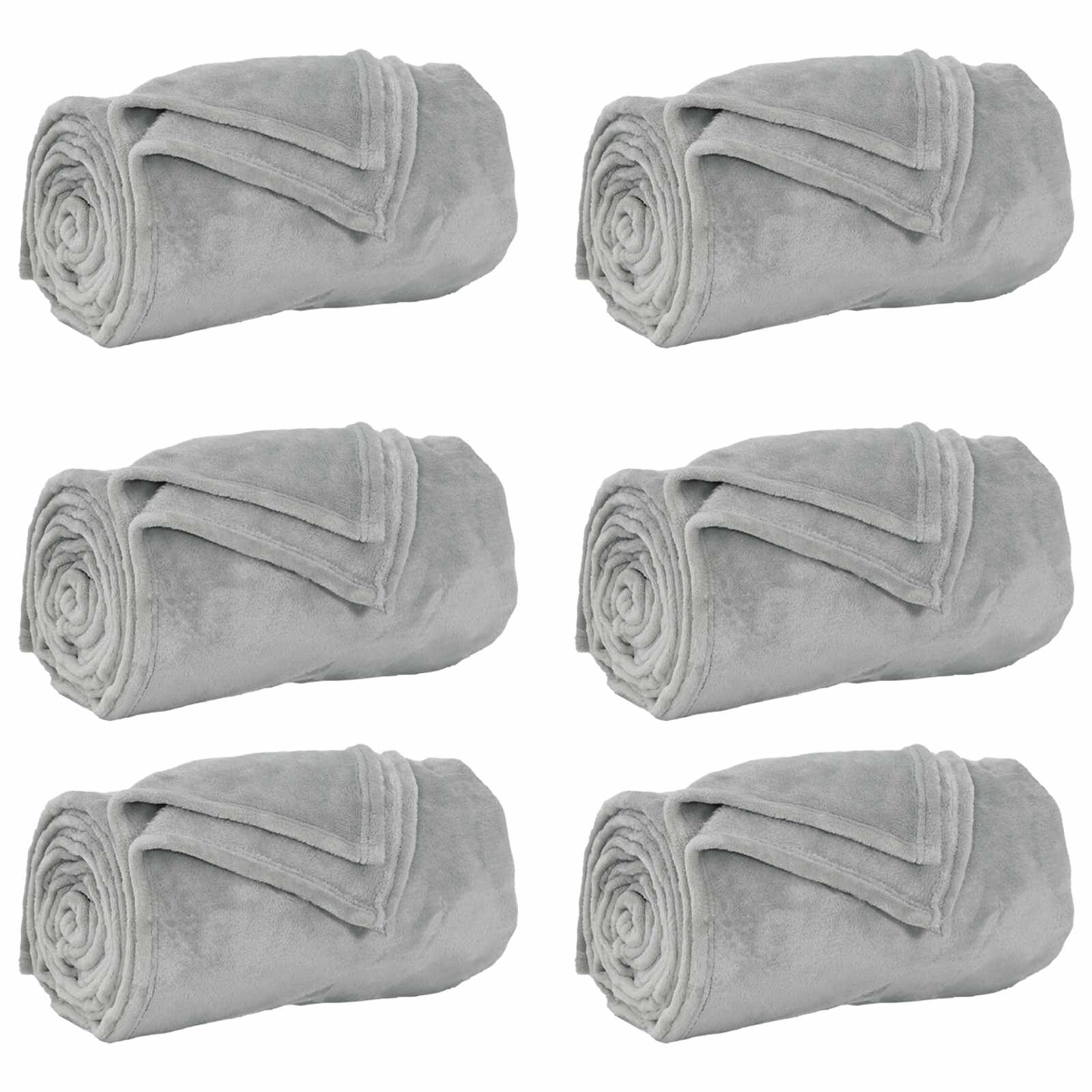 Überwurfdecke Beige 130 x 150 cm Fleece