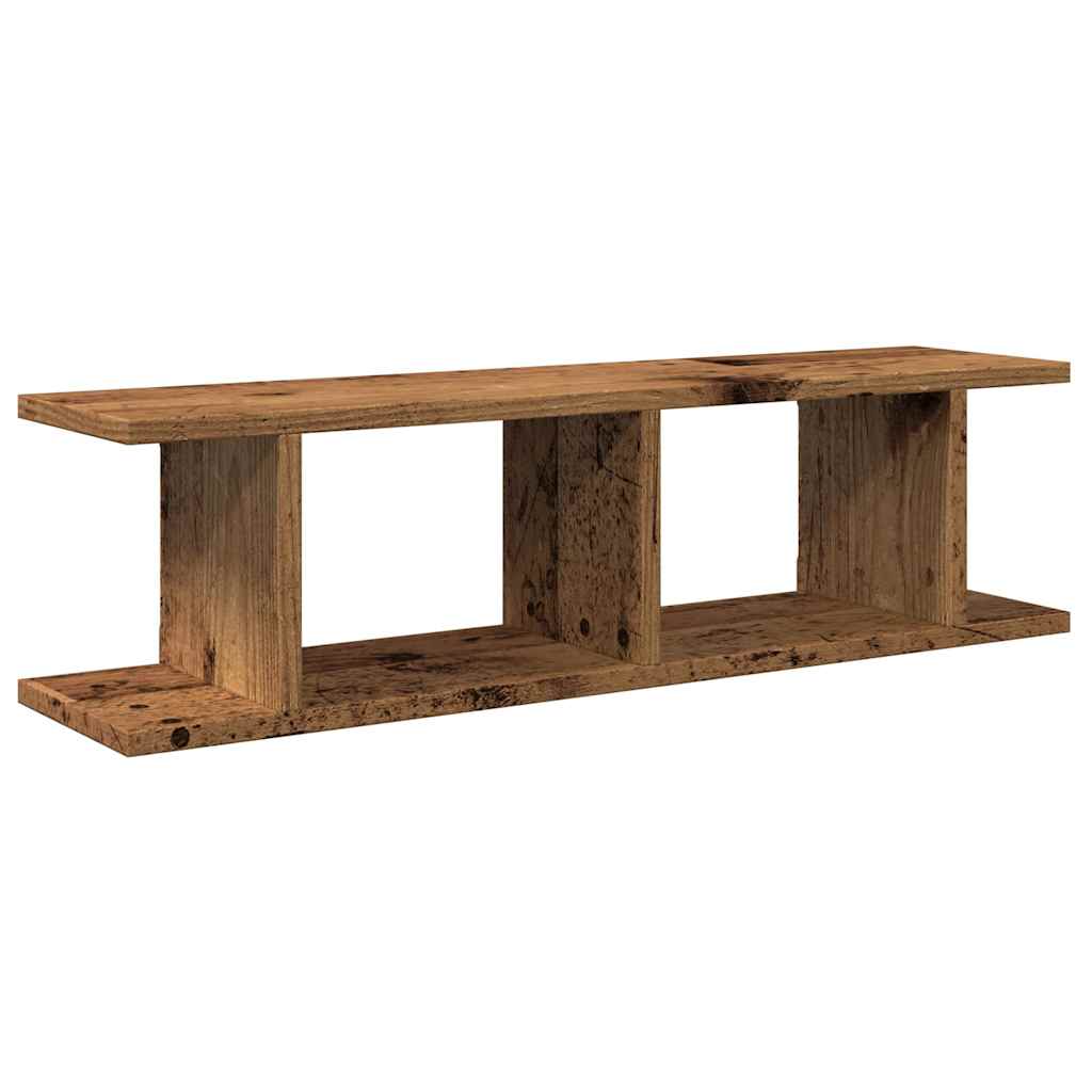Wandregale 2 Stk. Weiß 75x18x20 cm Holzwerkstoff