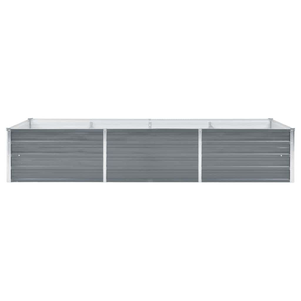 Hochbeet 160 x 80 x 77 cm Verzinkter Stahl Grau