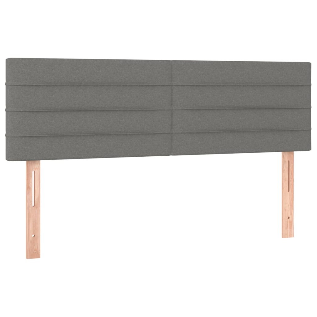 Kopfteil Hellgrau 80x5x118/128 cm Stoff
