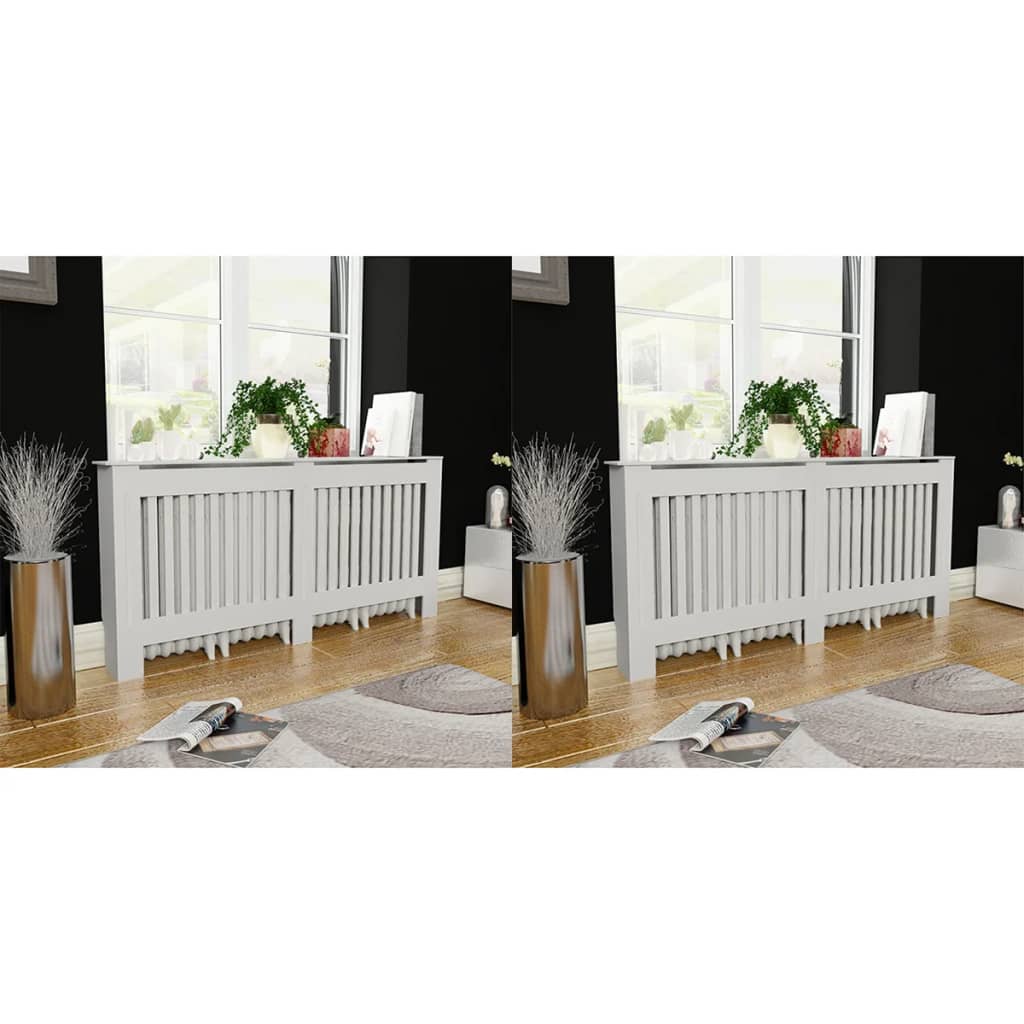 Holzwerkstoff Heizkörper-Abdeckung Heizkörperverkleidung 112 cm, weiß