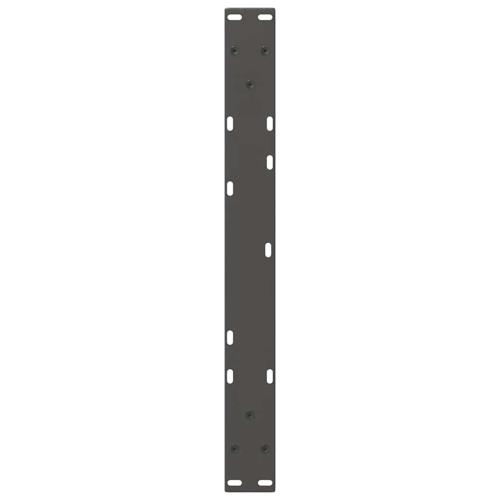 Couchtischbeine V-Form 2 Stück Schwarz 30x(30-31,3) cm Stahl
