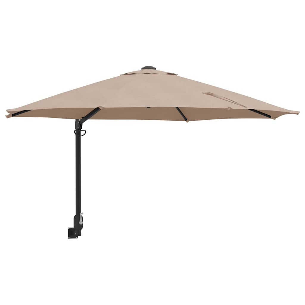 Garten-Sonnenschirm Sand 248 x 248 x 148 cm Polyester und Stahl