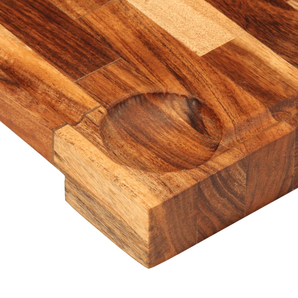 Schneidebrett 42x30x4 cm Massivholz Akazie