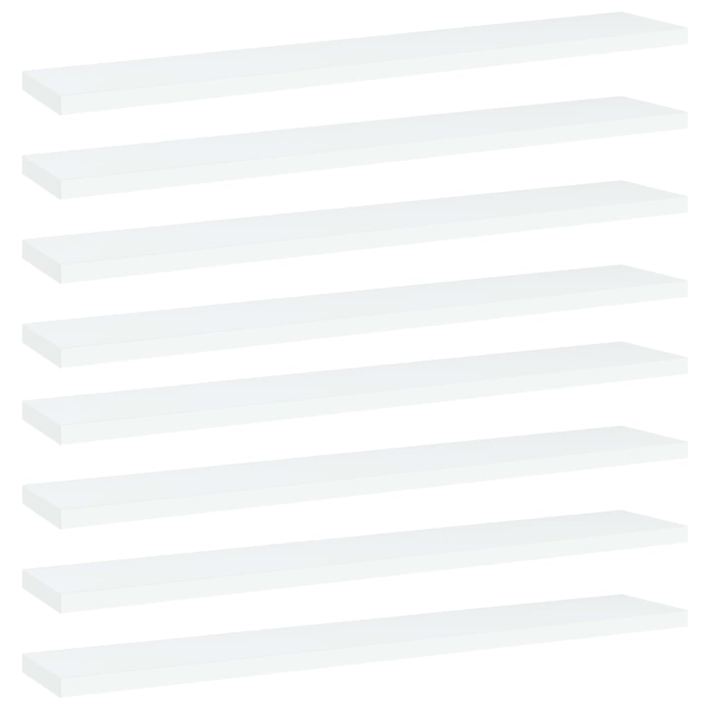 Bücherregal-Bretter 4 Stk. Weiß 40x10x1,5 cm Holzwerkstoff