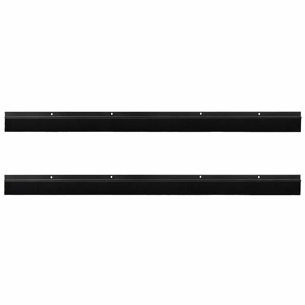 Aufsteck Türbürstendichtungen 2 pcs Braun 100 cm