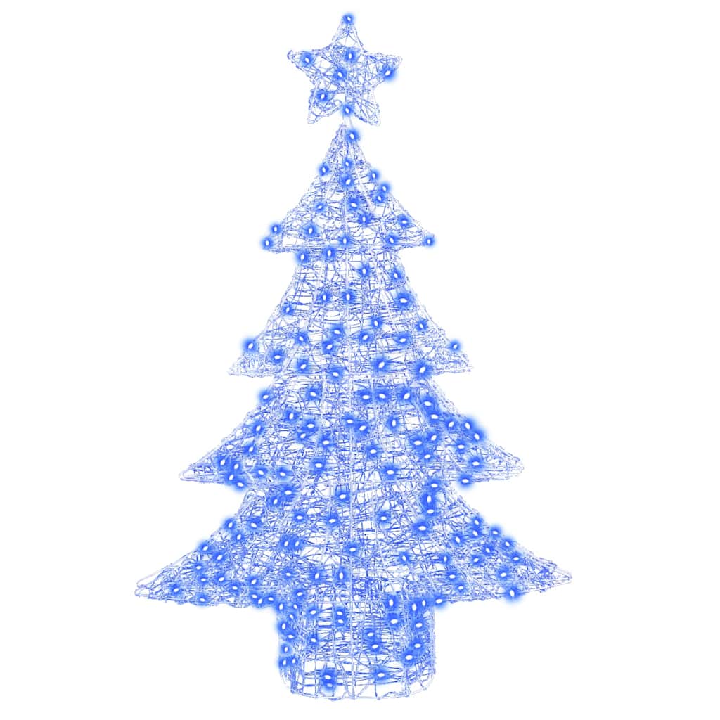 Weihnachtsbaum mit 100 LEDs Warmweiß 120 cm Acryl