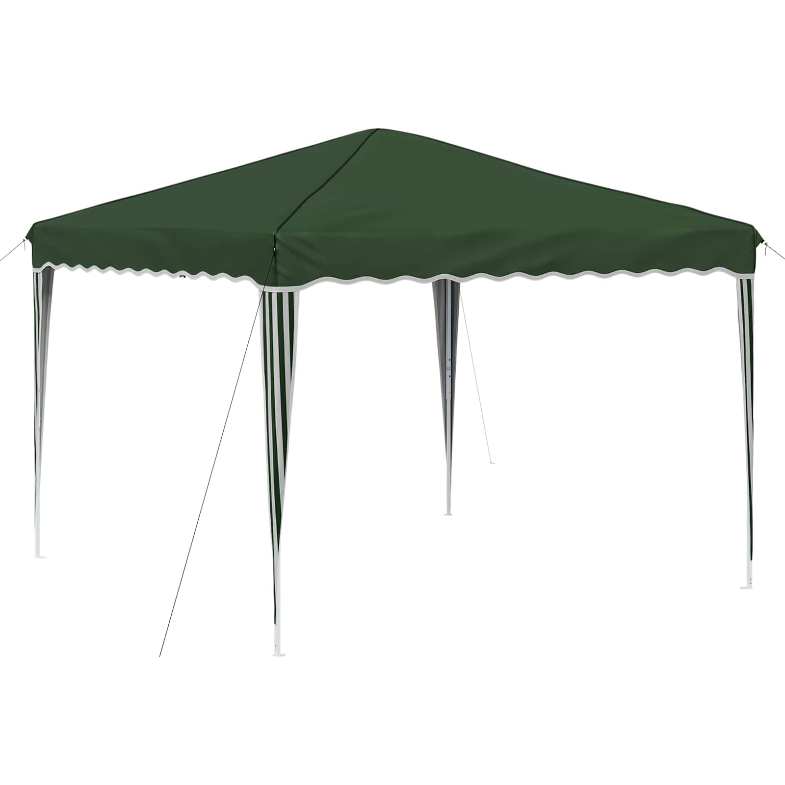 Pop-up Partyzelt 288 x 288 x 245 cm Creme Oxford-Stoff