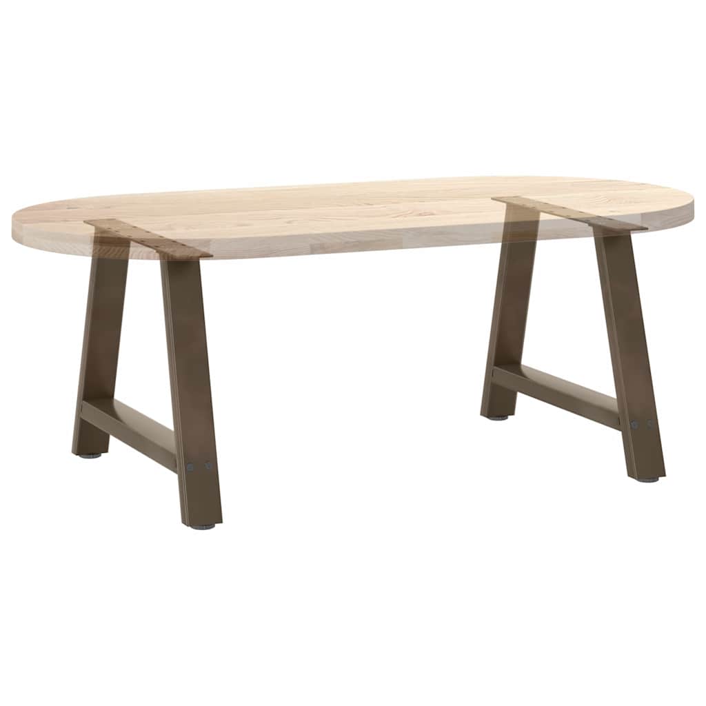 Couchtischbeine A-Form 2 Stk. 30x(30-31) cm Stahl