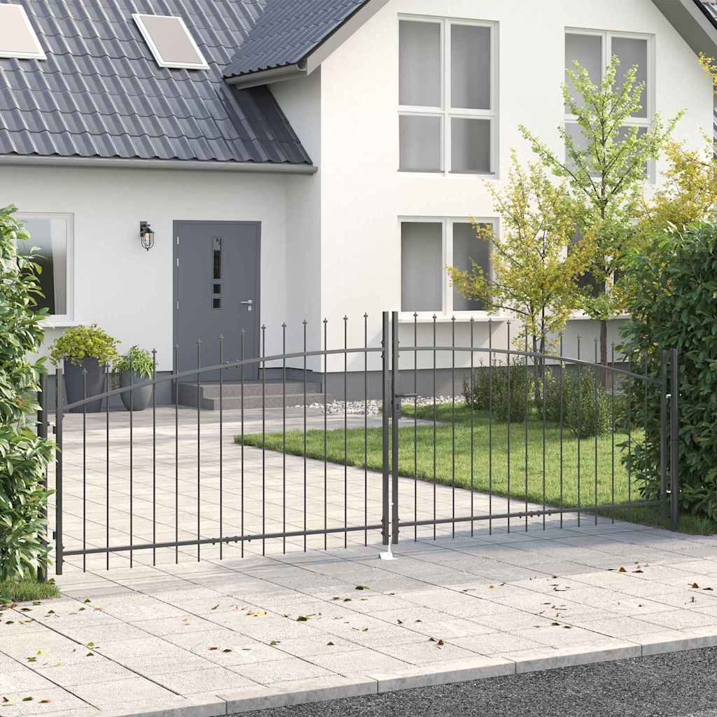Doppeltür-Gartentor Woerden mit Speerspitze 299,5 x 149,5 cm
