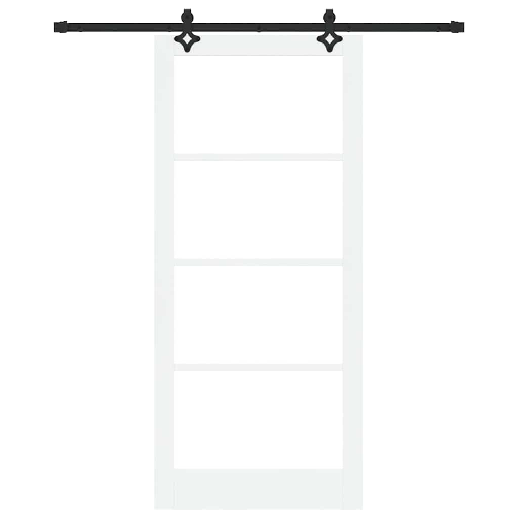 Schiebetür ORKDAL Natürlich und Schwarz 61 x 198,5 cm
