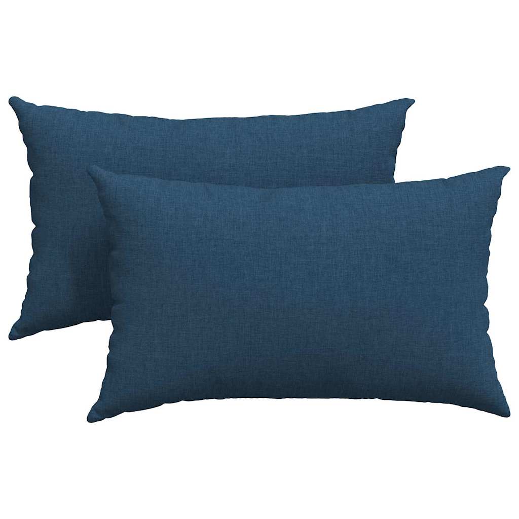 Sofakissen 2 pcs Hellgrau 50 x 30 cm Stoff
