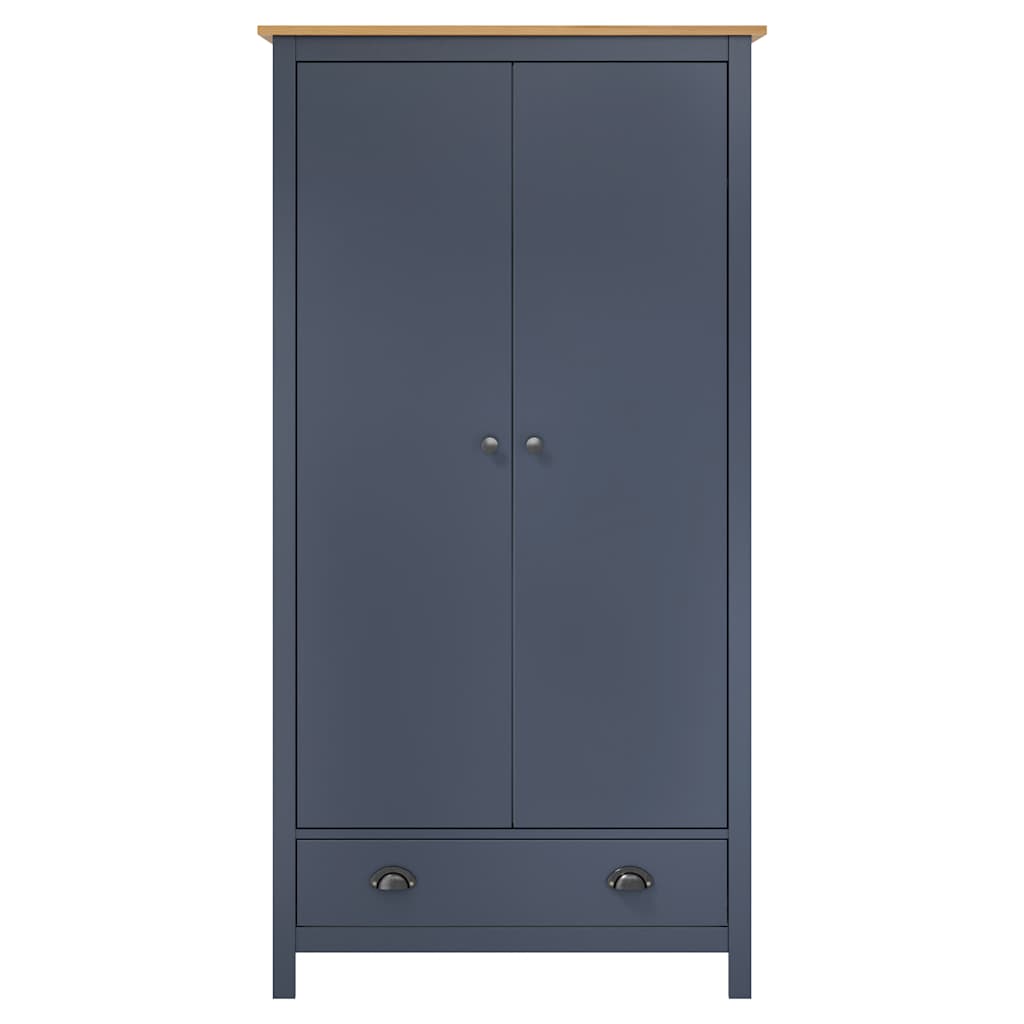 Kleiderschrank mit 2 Türen Hill 89x50x170 cm Massivholz Kiefer