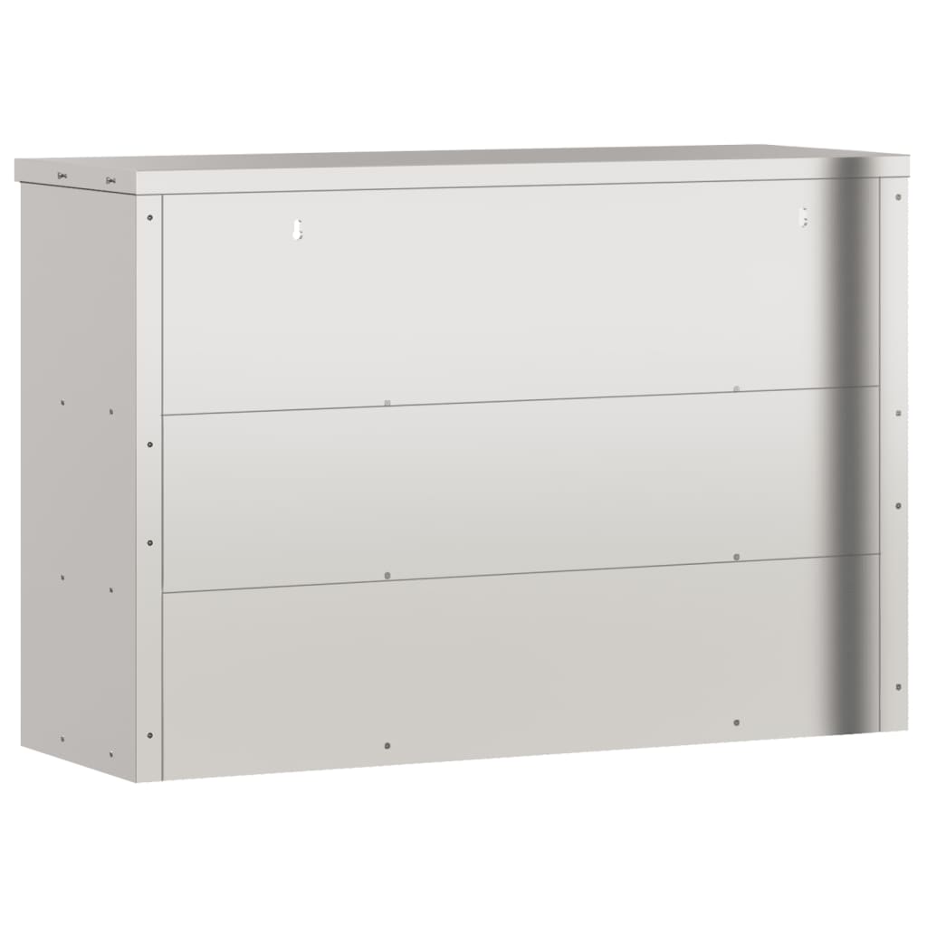 Küchen-Wandschrank mit Schiebetüren Edelstahl