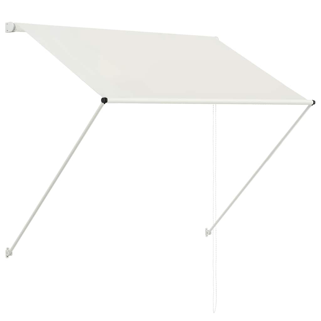 Einziehbare Markise 150×150 cm Blau und Weiß