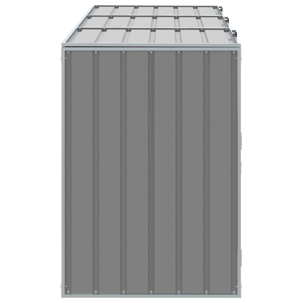 Mülltonnenbox für 1 Tonne Grün 72x81x115 cm Stahl