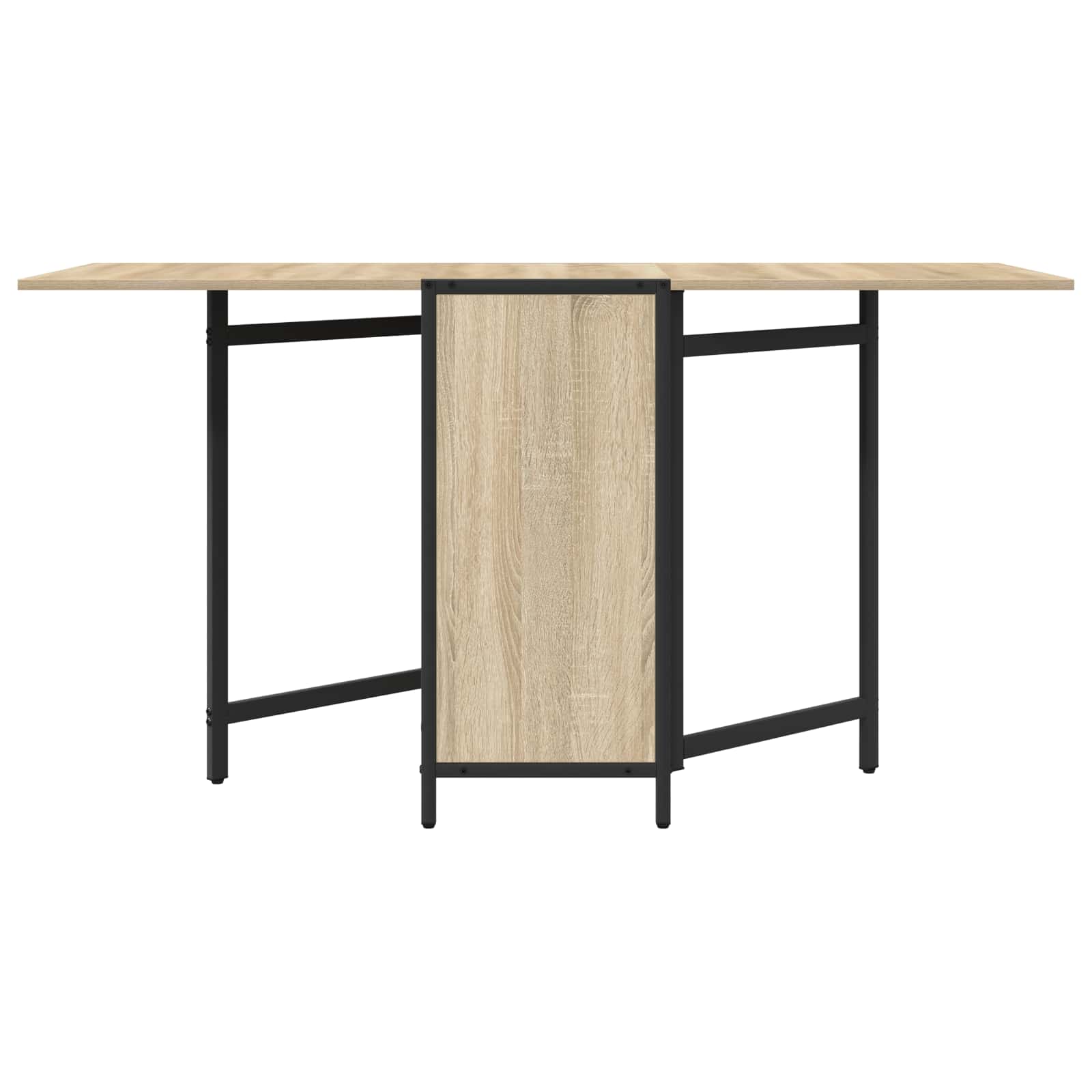 Esstisch 144 x 60 x 75 cm Holzwerkstoff Schwarze Eiche