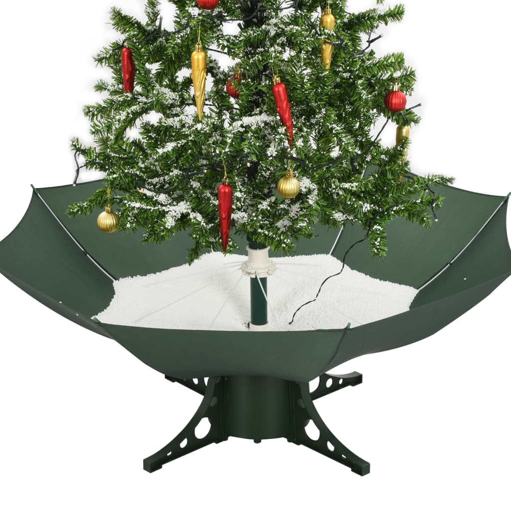 Schneiender Weihnachtsbaum mit Schirmfuß Grün 75 cm