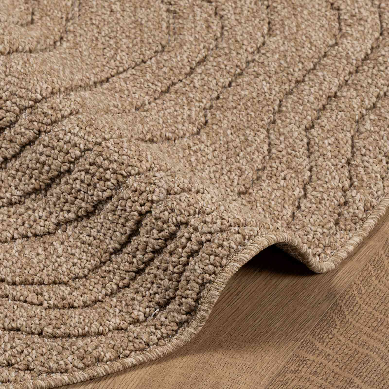 Bereichsteppiche Rechtwinklig AGIRA Natur 150 x 80 cm Polyester