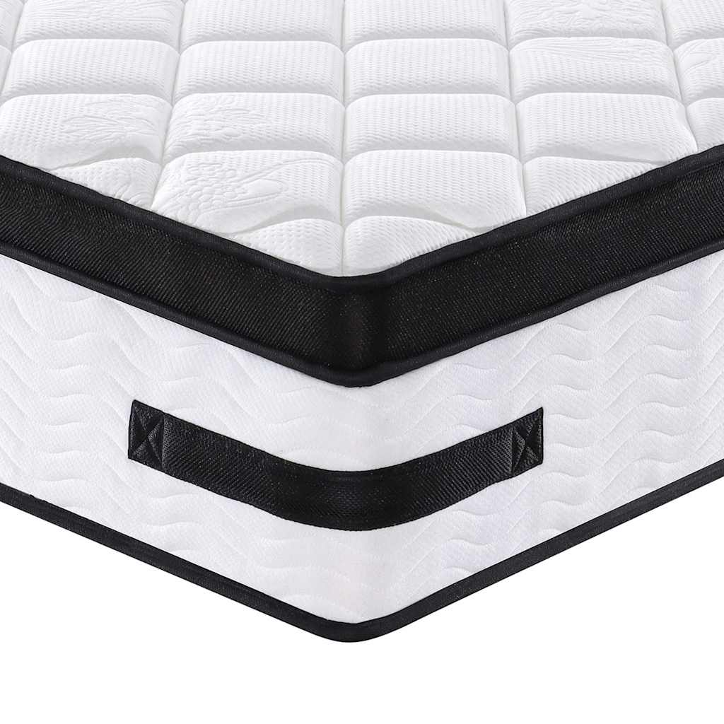 Taschenfederkernmatratze Mittelfest Plus 90 x 200 cm 33 cm Weiß