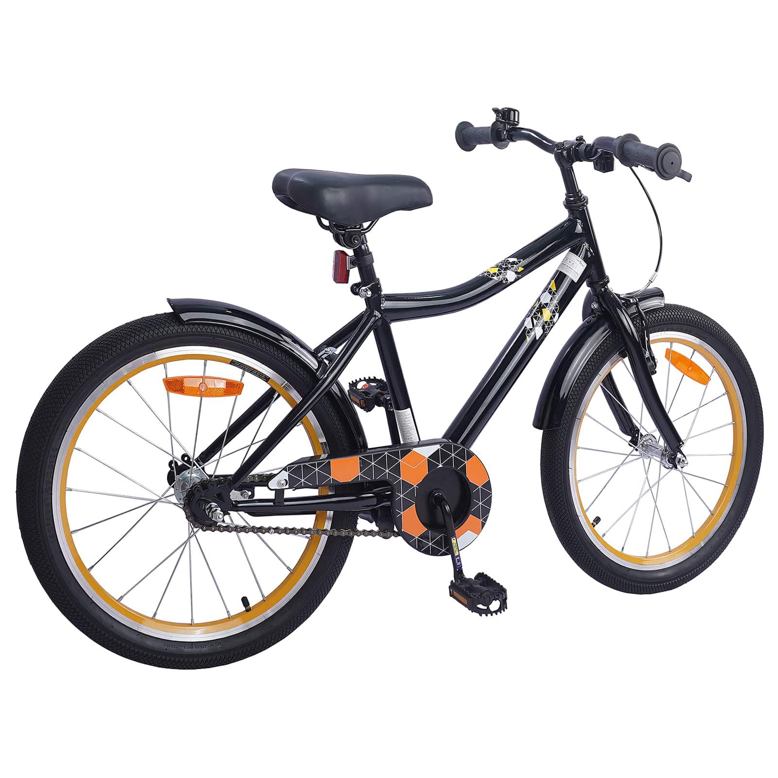 Kinderfahrrad 12 Zoll für 2-4 Jahre alt Schwarz