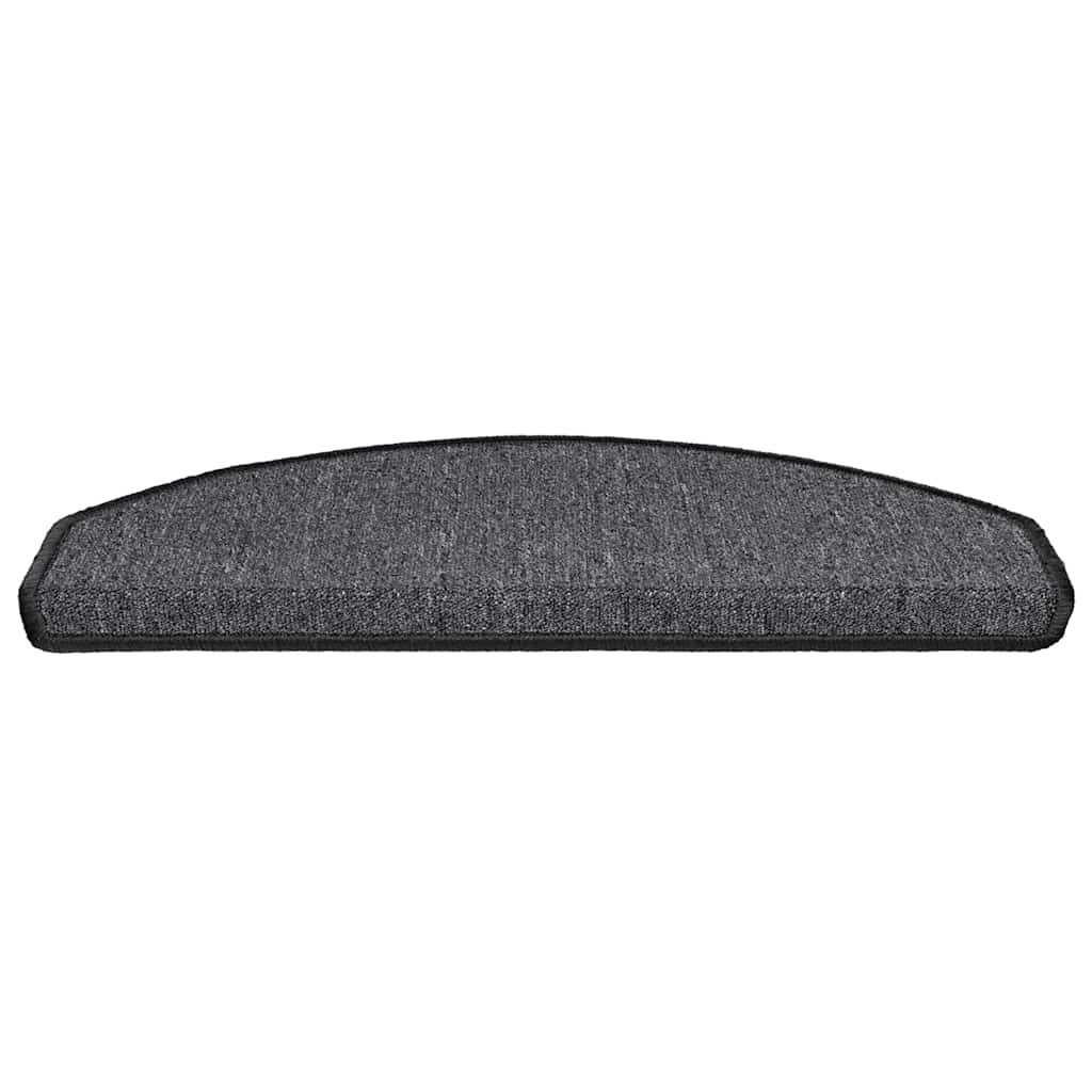 Stufenmatten 15 Stk. 56x17x3 cm Anthrazit Halbrund