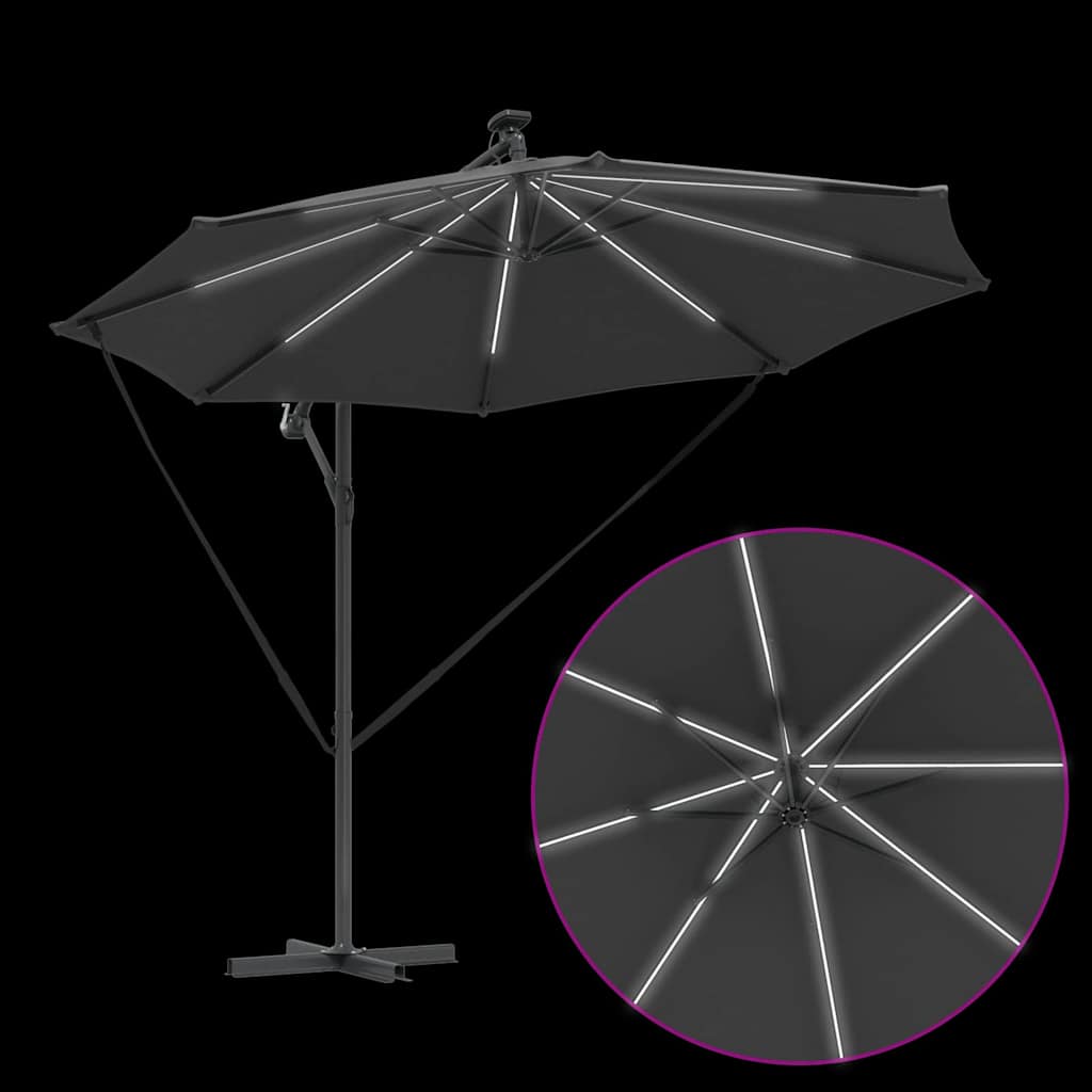 Sonnenschirm Sand 294 x 294 x 248 cm Polyester und Aluminium