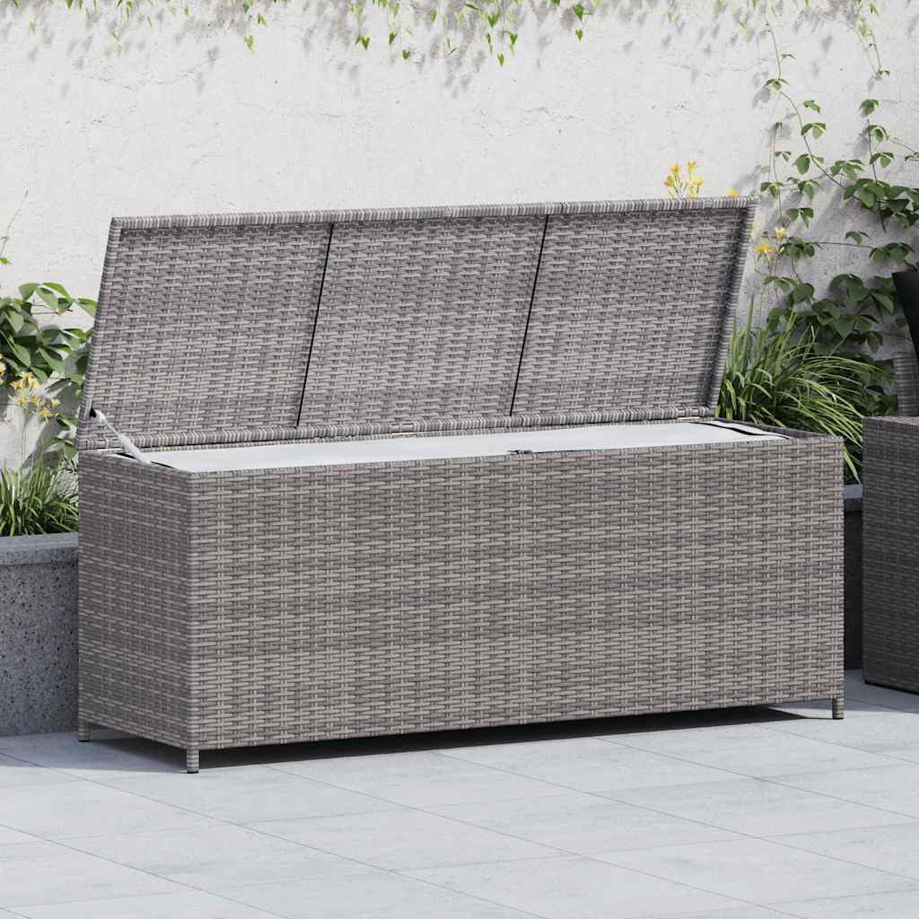 Garden-Auflagenbox Schwarz 150x50x60 cm Poly Rattan