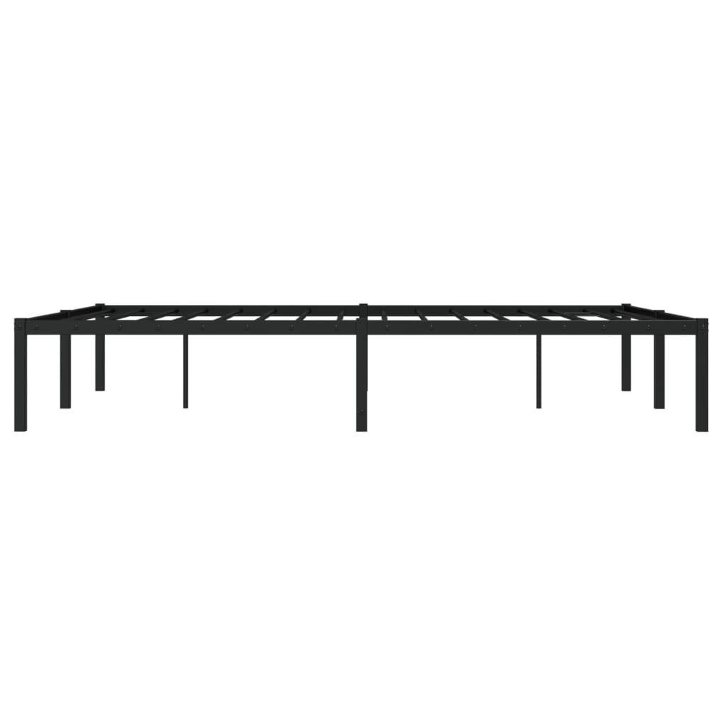 Bettgestell Metall Schwarz 75x190 cm