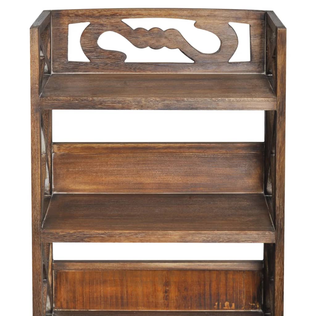 Badezimmerschrank Albuquerque Holz Weiß 46x24x117,5 cm