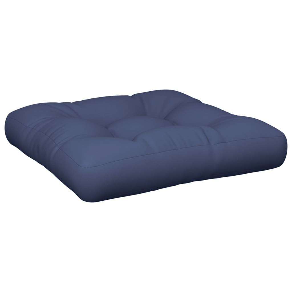 Palettenkissen 2 Stk. Marineblau Stoff