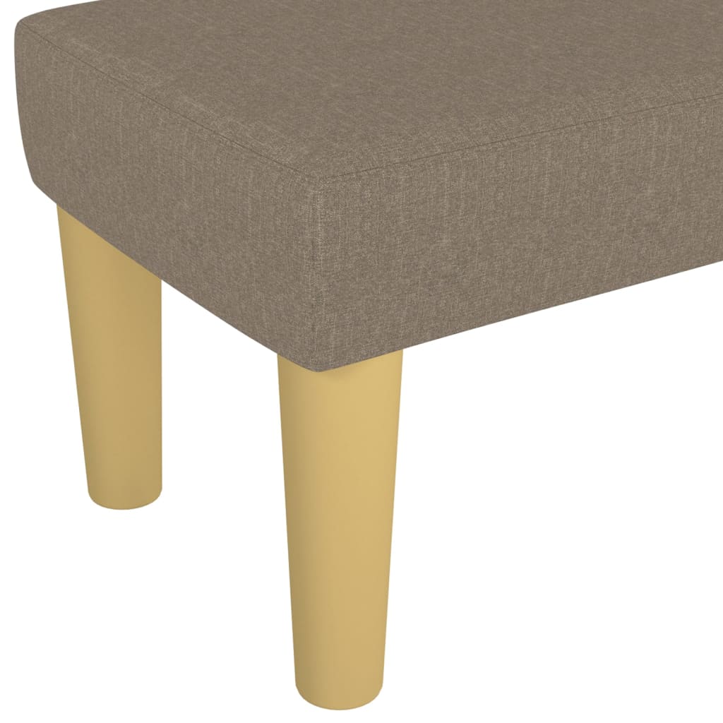 Sitzbank Hellgrau 70x30x30 cm Stoff