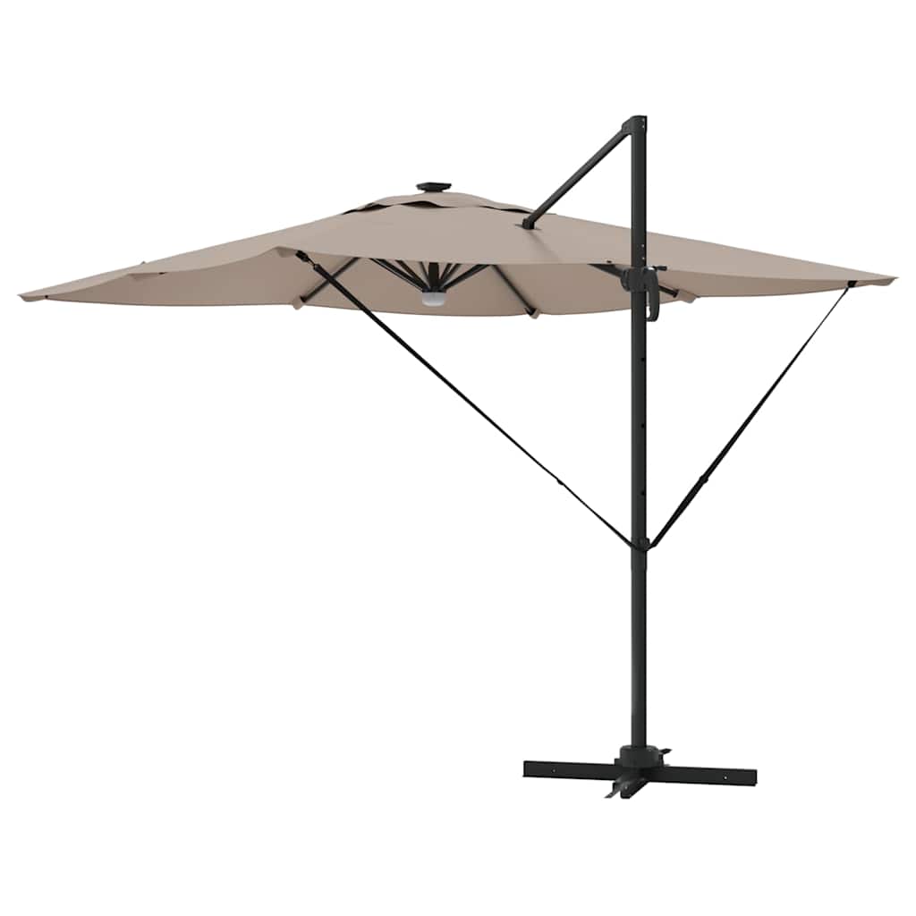 Roma Parasol Beige 286 x 284 x 270 cm Aluminium und Polyester