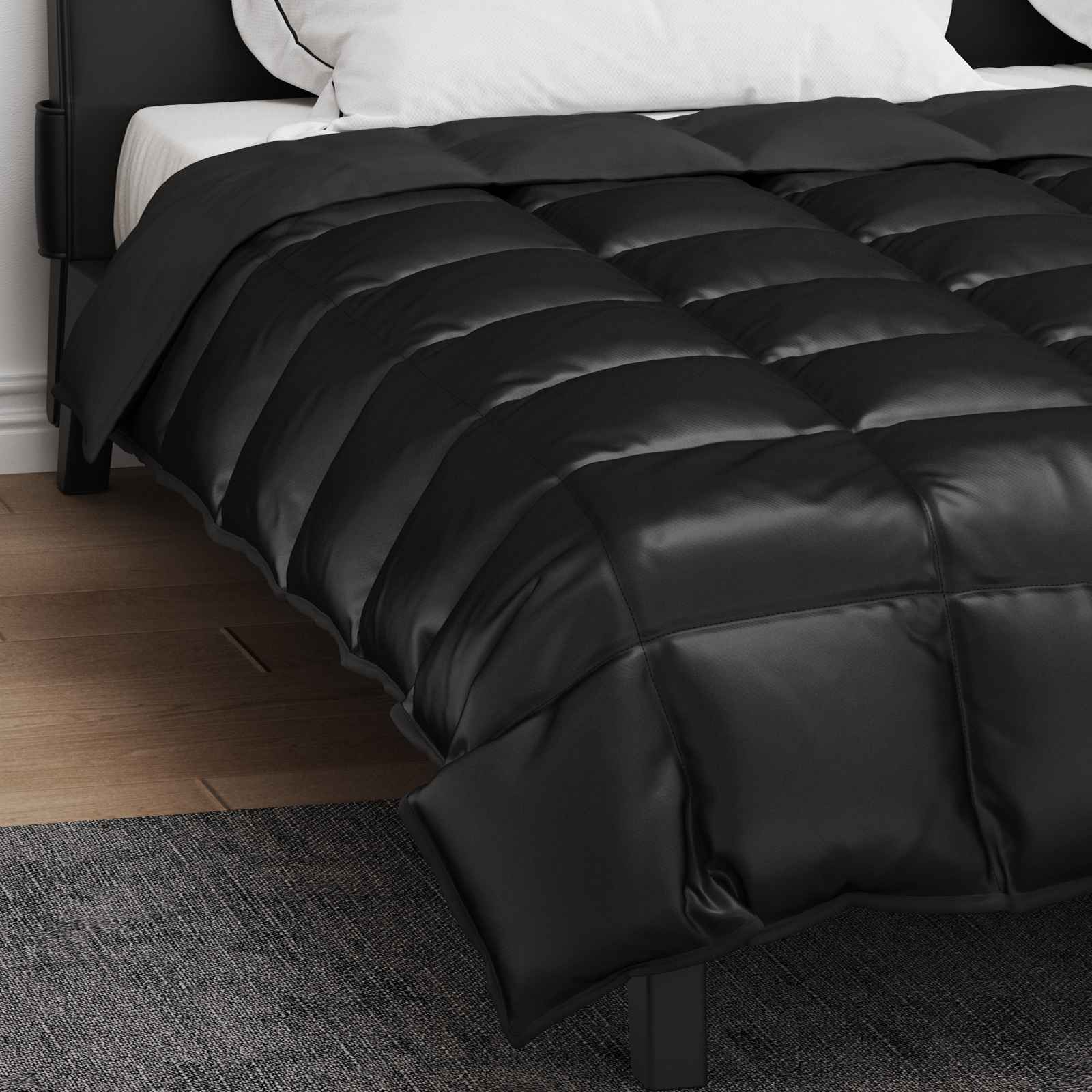 Winterbettdecke Gold 135 x 200 cm Satin und Mikrofaser
