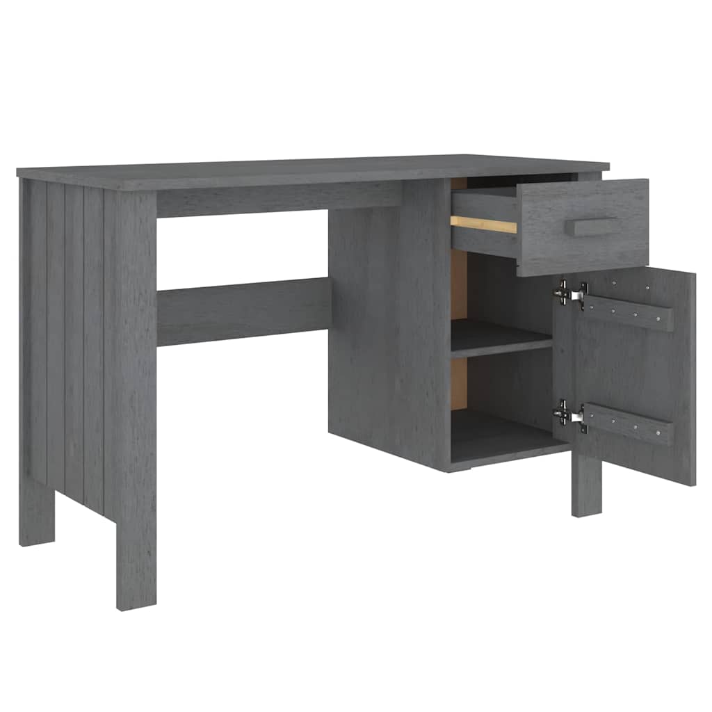 Schreibtisch HAMAR Honigbraun 113x50x75 cm Massivholz Kiefer