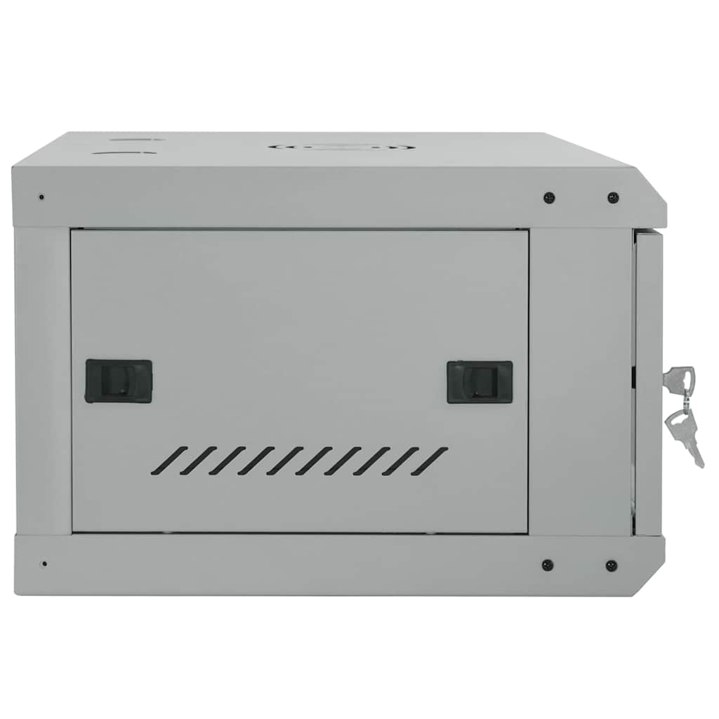 Netzwerkschrank mit Speicher Grau 60 x 45 x 28 cm Stahl