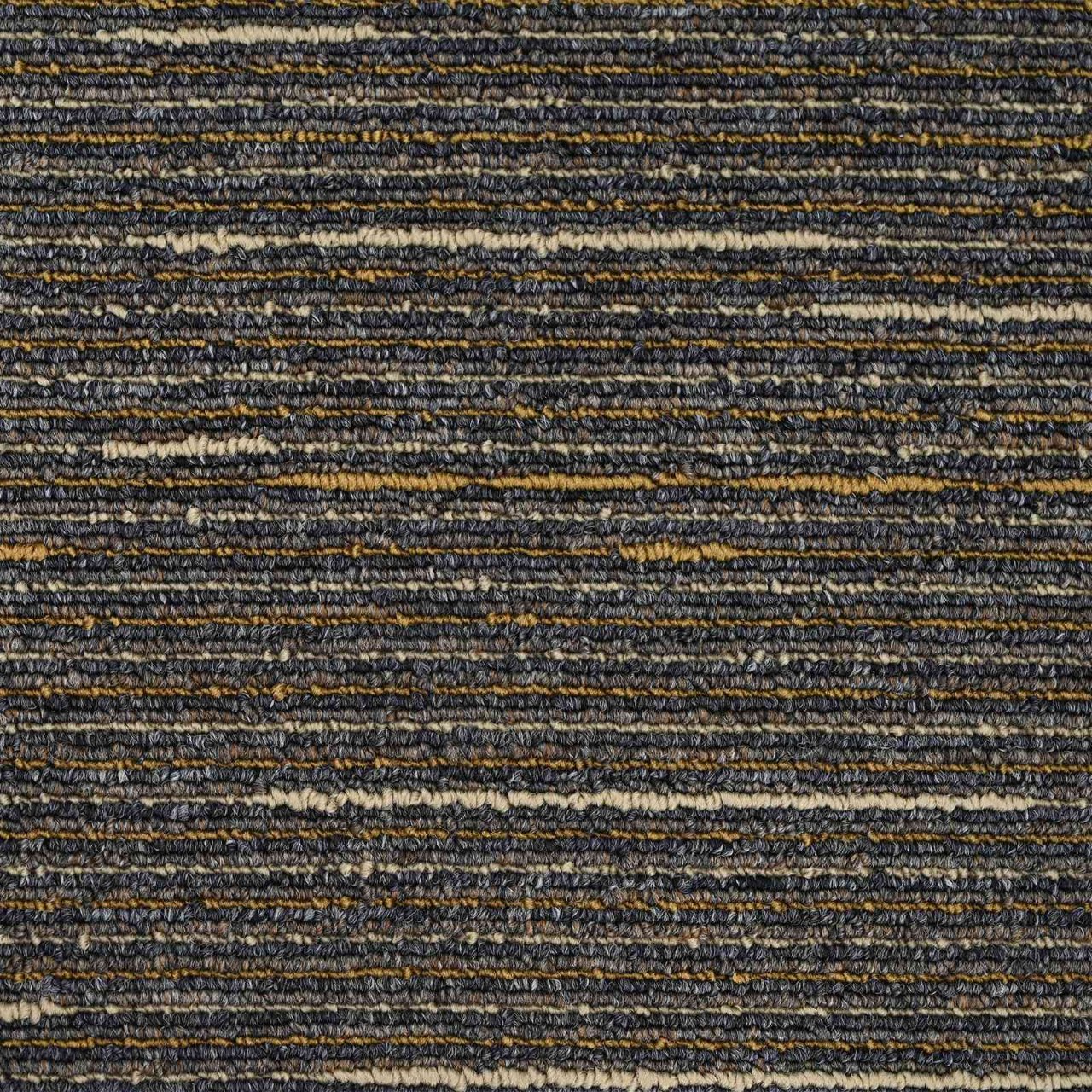 Teppichfliese Hellgrau mit Streifen 50 x 50 cm 4 pcs