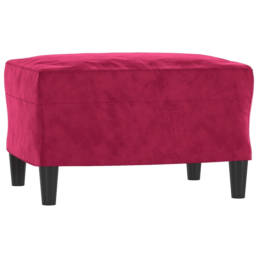 Fußhocker Hellgrau 60x50x41 cm Samt