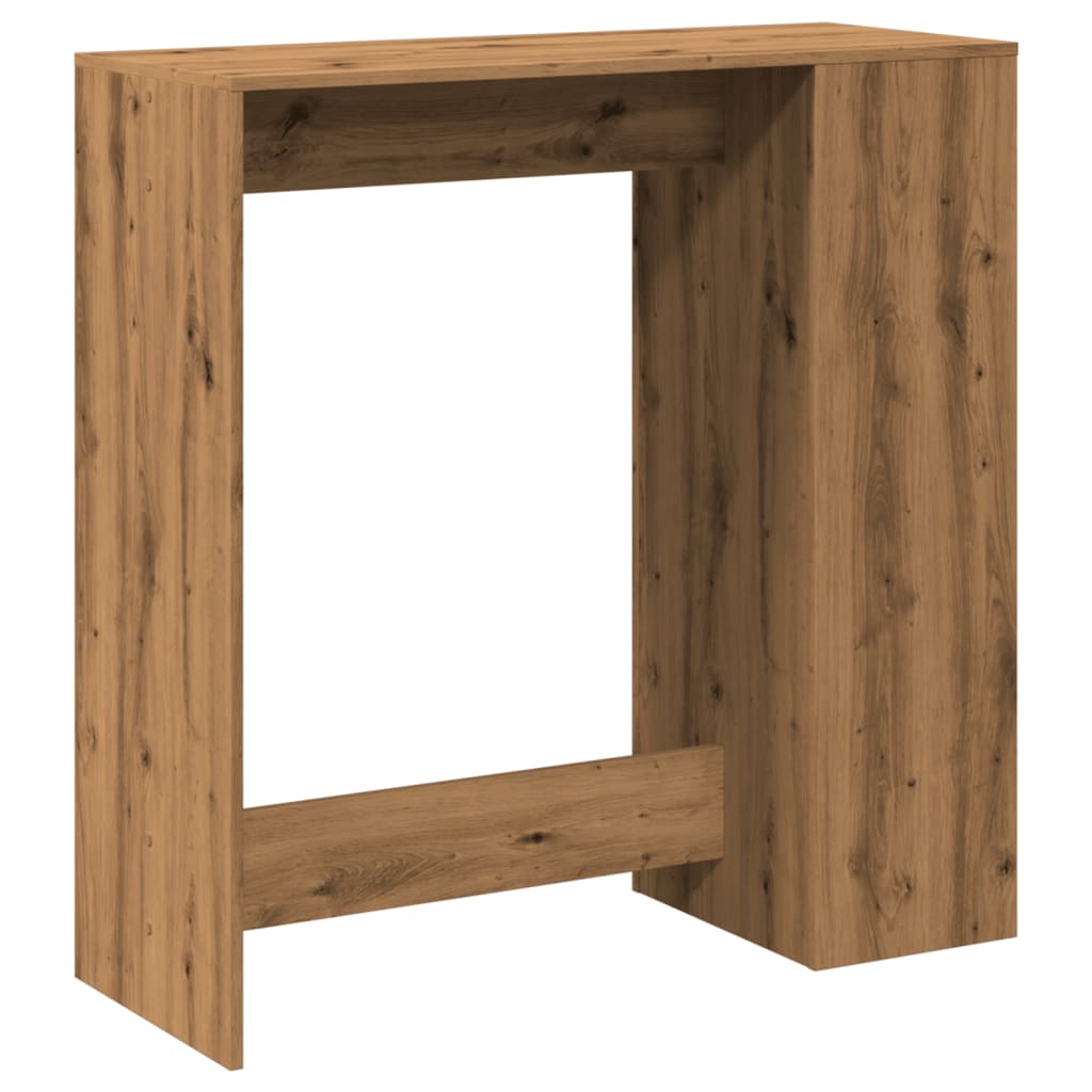 Bartisch Schwarz Eichen-Optik 101 x 40 x 103,5 cm Holzwerkstoff
