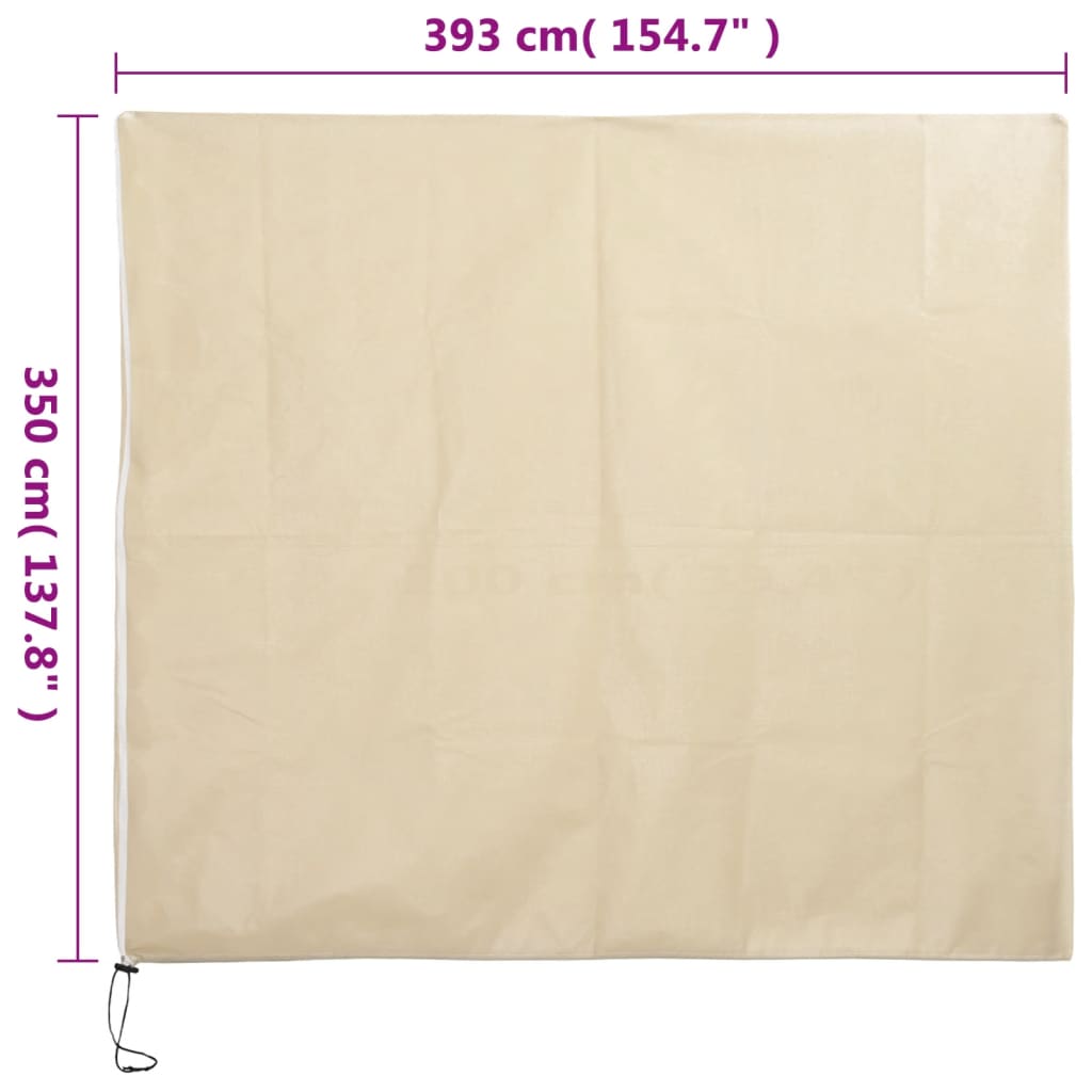 Wintervlies mit Reißverschluss 4 Stk. 70 g/m² 1x1,55 m