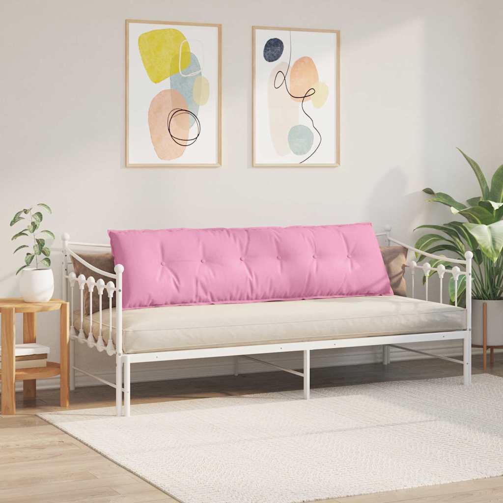 Rückenkissen Hellgrau 50 x 19 x 45 cm Stoff