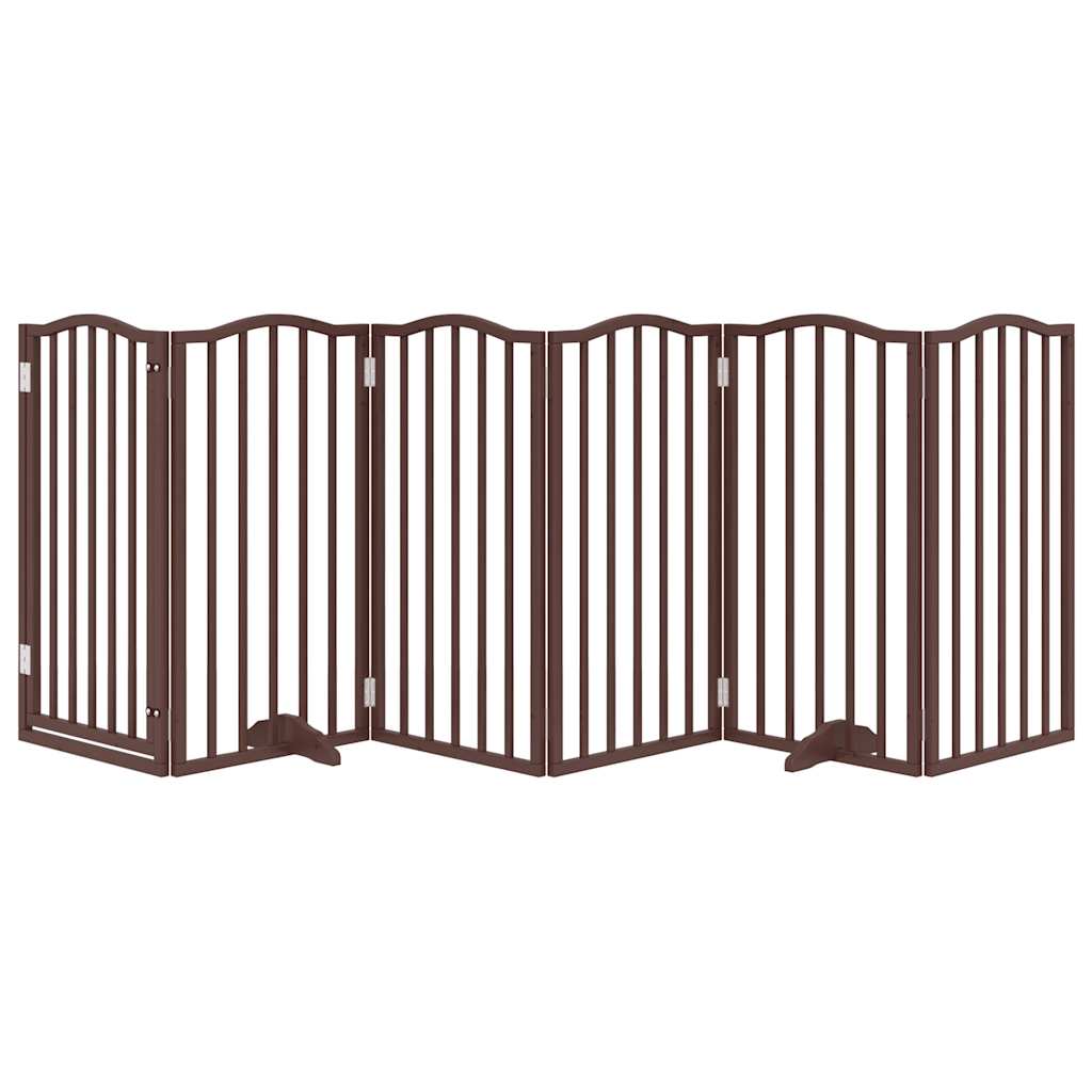3-tlg. Hundetor Faltbar 150 cm Pappelholz