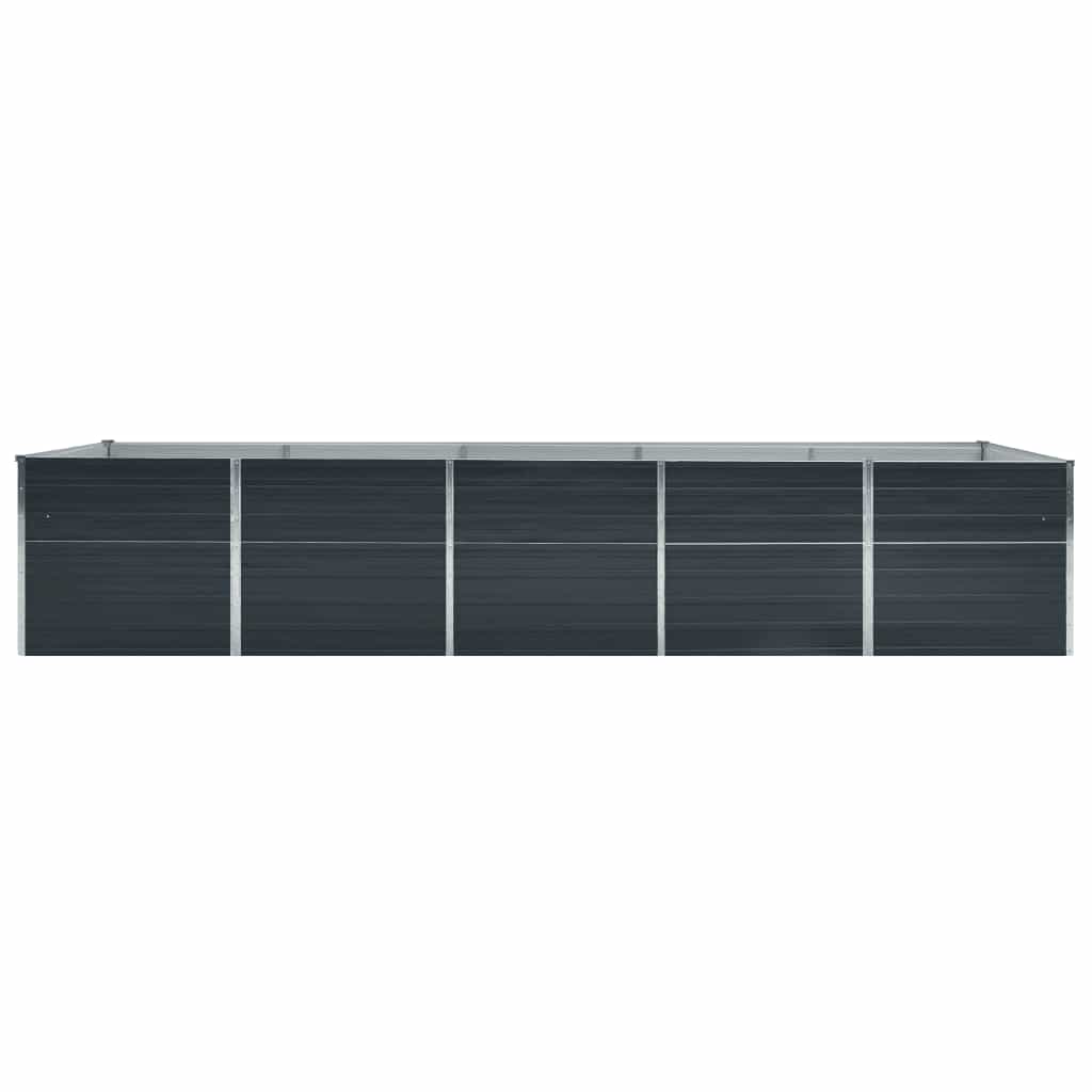 Hochbeet Anthrazit 160 x 80 x 77 cm Verzinkter Stahl