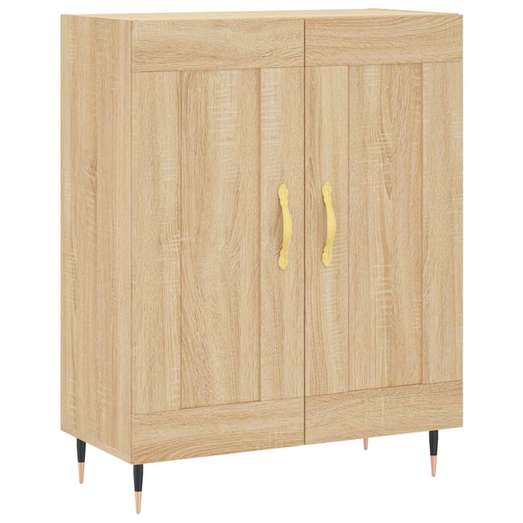 Highboard Betongrau 69,5x34x180 cm Holzwerkstoff