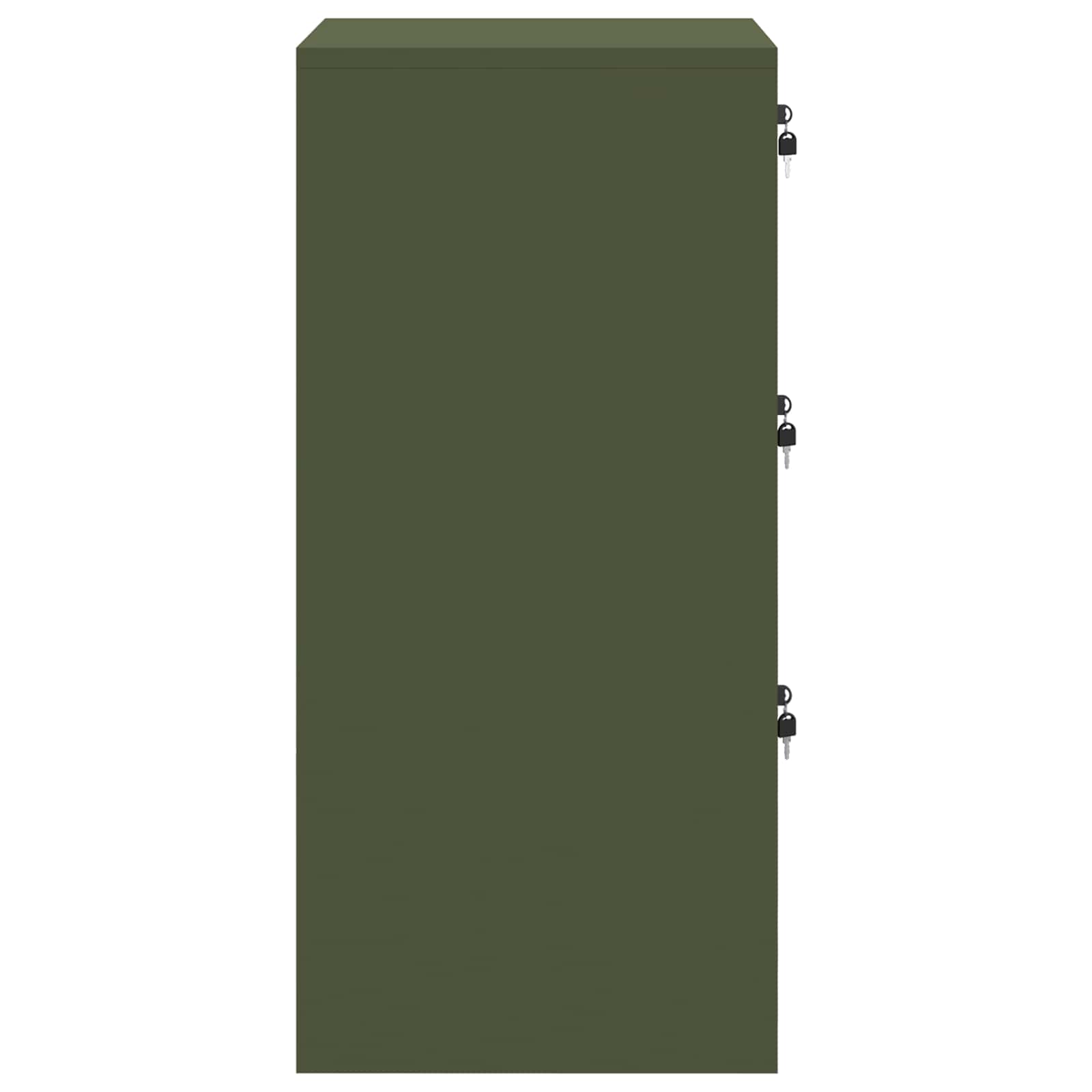 Aktenschrank 2 pcs Schwarz 44 x 50 x 139 cm Kaltgewalzter Stahl