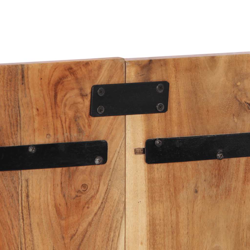Kopfteil Mehrfarbig 160 cm Massivholz Altholz
